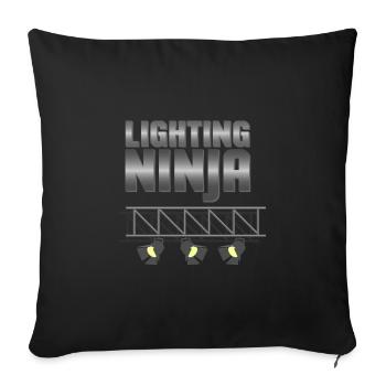 Light Ninja Maintenance Technician Gift - Sofa pillowcase 17,3'' x 17,3'' (45 x 45 cm) - black - Front