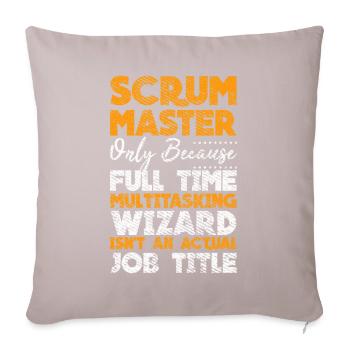 Scrock Master Developer Docker Container Git Touch - Housse de coussin décorative 45 x 45 cm - taupe clair - Devant