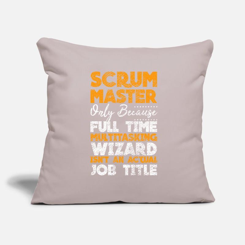 Scrum Master Developer Git Touch Container Docker Sofa pillowcase 17,3'' x 17,3'' (45 x 45 cm)