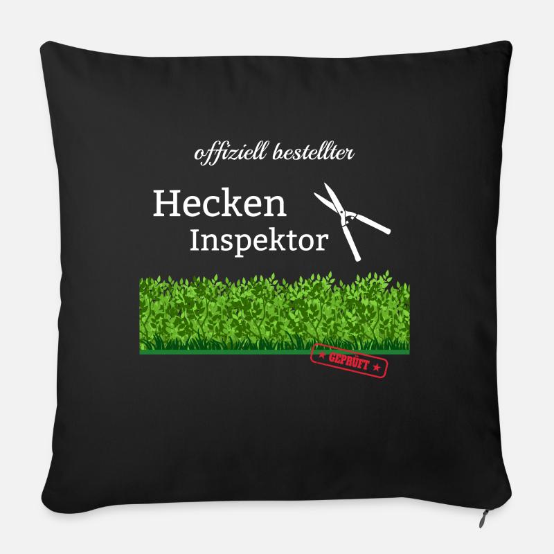 Garden Dear Hedges Inspector Hedge Trimmer - Sofa pillowcase 17,3'' x 17,3'' (45 x 45 cm) - black