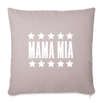 Idée de cadeau d'anniversaire Agnetha MAMA MIA - Housse de coussin décorative 45 x 45 cm - taupe clair - Devant