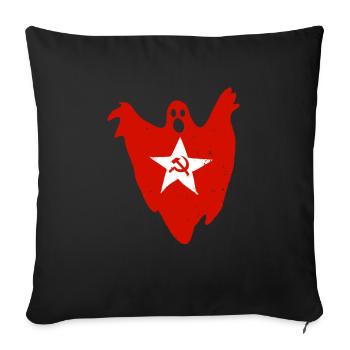 Spectre du communisme Geis Red Star - Housse de coussin décorative 45 x 45 cm - noir - Devant