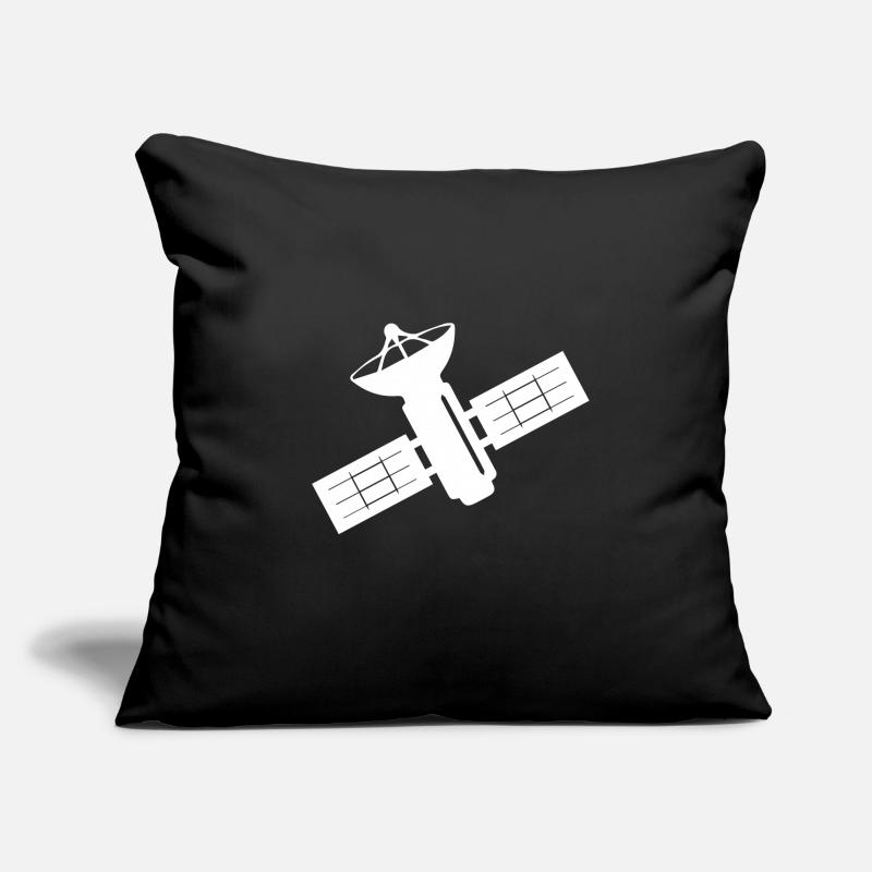 Satellite orbite spatiale idée cadeau Housse de coussin décorative 45 x 45 cm
