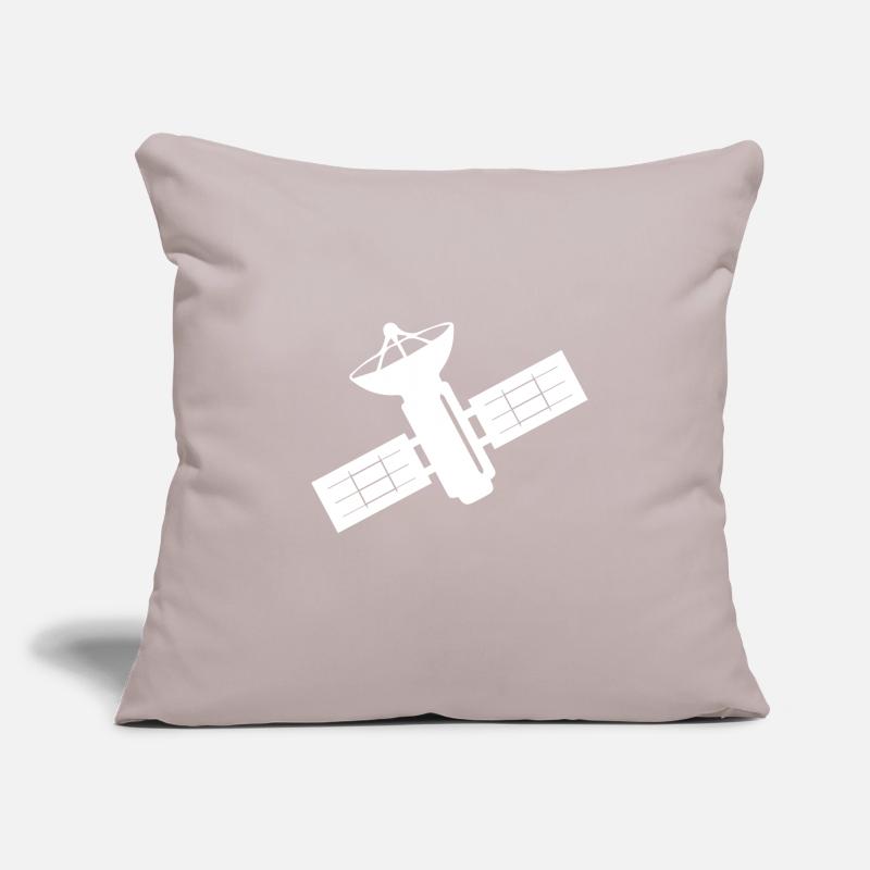Satellite orbite spatiale idée cadeau Housse de coussin décorative 45 x 45 cm
