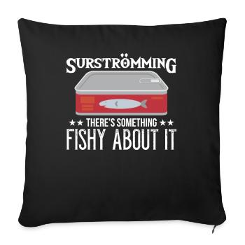 Surströmming Suède Sushi Surströmming - Housse de coussin décorative 45 x 45 cm - noir - Devant