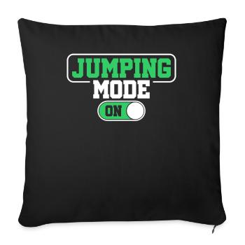 trampoline - Sofa pillowcase 17,3'' x 17,3'' (45 x 45 cm) - black - Front