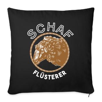 Schafe Schaf Landwirtschaft Geschenk - Sofakissenbezug 45 x 45 cm - Schwarz - Vorne