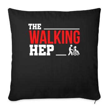 Caregiver Nursing Educator Hep Gift - Sofa pillowcase 17,3'' x 17,3'' (45 x 45 cm) - black - Front