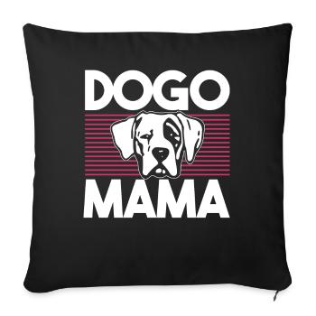 Chien chien chien chien cadeau - Housse de coussin décorative 45 x 45 cm - noir - Devant