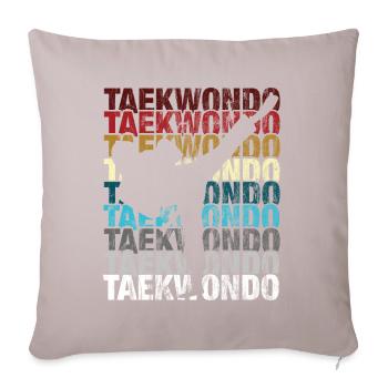 Taekwondo Taekwondo For martial artists - Sofa pillowcase 17,3'' x 17,3'' (45 x 45 cm) - light taupe - Front
