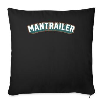 Mantrailing dog mantrailer rescue dog - Sofa pillowcase 17,3'' x 17,3'' (45 x 45 cm) - black - Front