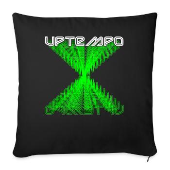 200 BPM Festival Techno Rave Gift - Sofa pillowcase 17,3'' x 17,3'' (45 x 45 cm) - black - Front
