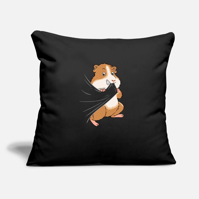 Conception de peau de grignotage de cochon d'Inde Housse de coussin décorative 45 x 45 cm