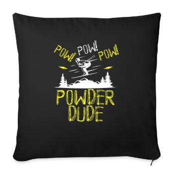 Powder Dude - Sofakissenbezug 45 x 45 cm - Schwarz - Vorne