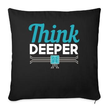 Scientist Machine Learning Deep Learning - Sofa pillowcase 17,3'' x 17,3'' (45 x 45 cm) - black - Front