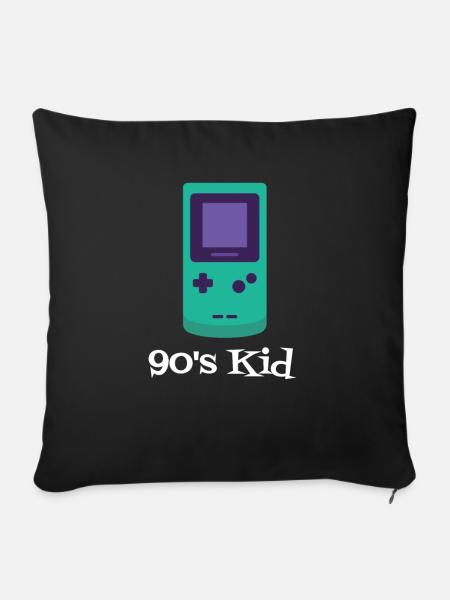 90's Kid - Sofakissenbezug 45 x 45 cm - Schwarz