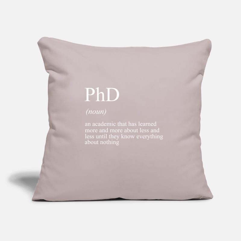 Phd Dr Abschluss Doktortitel Doktorat Student Sofakissenbezug 45 x 45 cm