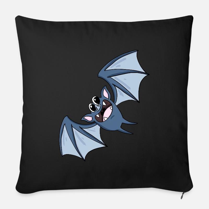 Fledermaus - Sofakissenbezug 45 x 45 cm - Schwarz