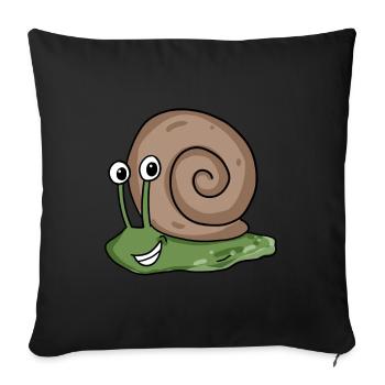 slug - Sofa pillowcase 17,3'' x 17,3'' (45 x 45 cm) - black - Front