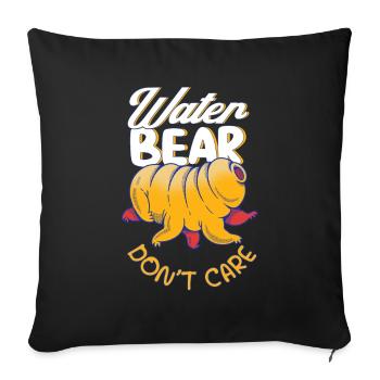 Biologen Bärtierchen Tardigrade Geschenk - Sofakissenbezug 45 x 45 cm - Schwarz - Vorne