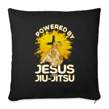 Trainer Brazilian Jiu Jitsu gift - Sofa pillowcase 17,3'' x 17,3'' (45 x 45 cm) - black - Front