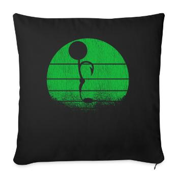 Carpes de carpes cadeau carpe Boilie - Housse de coussin décorative 45 x 45 cm - noir - Devant