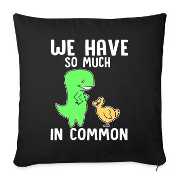 dodo - Sofa pillowcase 17,3'' x 17,3'' (45 x 45 cm) - black - Front
