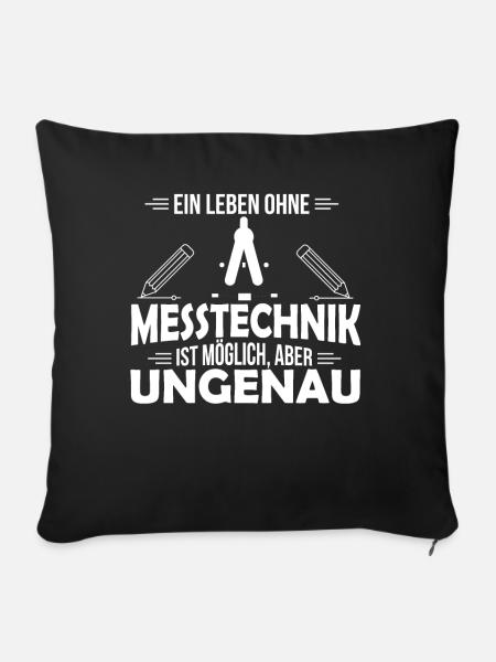 Maschinenbau CAD Konstrukteur Messtechnik - Sofakissenbezug 45 x 45 cm - Schwarz