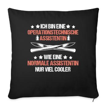 OTA Spruch Geschenk - Sofakissenbezug 45 x 45 cm - Schwarz - Vorne