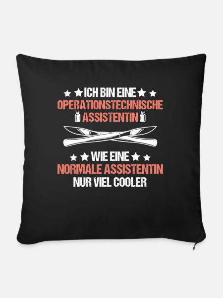 OTA Spruch Geschenk - Sofakissenbezug 45 x 45 cm - Schwarz