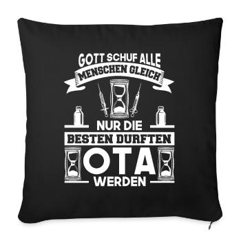 Operationstechnische Assistentin Spruch Geschenk - Sofakissenbezug 45 x 45 cm - Schwarz - Vorne
