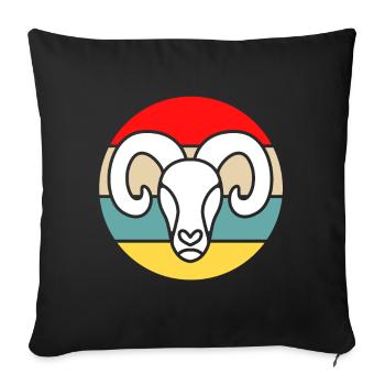 Capricorne - Housse de coussin décorative 45 x 45 cm - noir - Devant