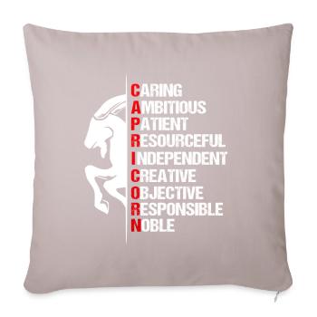 Zodiac Capricorn Symbol - Sofa pillowcase 17,3'' x 17,3'' (45 x 45 cm) - light taupe - Front
