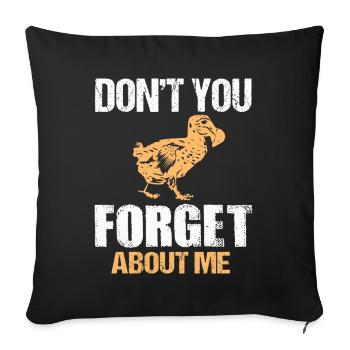 dodo - Sofa pillowcase 17,3'' x 17,3'' (45 x 45 cm) - black - Front