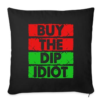 stock exchange - Sofa pillowcase 17,3'' x 17,3'' (45 x 45 cm) - black - Front