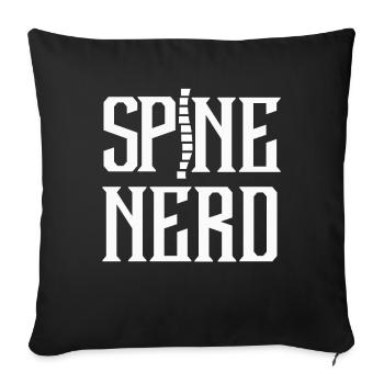 Physiothérapie - Housse de coussin décorative 45 x 45 cm - noir - Devant