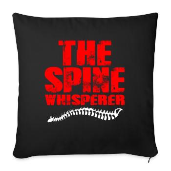 Physiothérapeute - Housse de coussin décorative 45 x 45 cm - noir - Devant