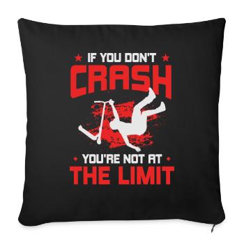 Cool Stunt Scooter Scooter Skater Gift - Sofa pillowcase 17,3'' x 17,3'' (45 x 45 cm) - black - Front