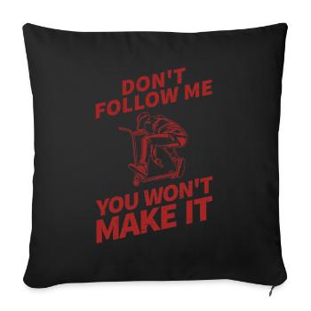Cool Stunt Scooter Scooter Skater Gift - Sofa pillowcase 17,3'' x 17,3'' (45 x 45 cm) - black - Front