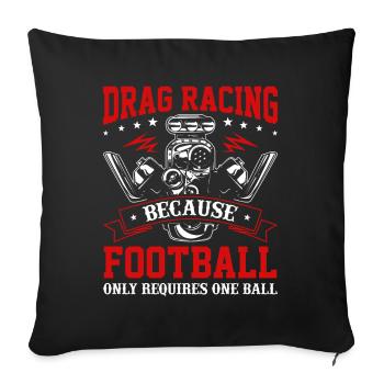 Drag Racing Race Car Guy Tuner Auto Geschenke - Sofakissenbezug 45 x 45 cm - Schwarz - Vorne