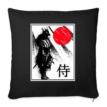 Samouraï japonais Guerriers Japon Katana Combattants - Housse de coussin décorative 45 x 45 cm - noir - Devant