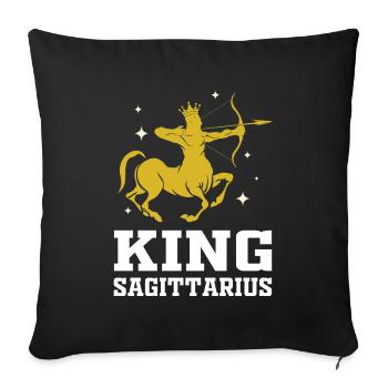 Tireurs Signes du zodiaque - Housse de coussin décorative 45 x 45 cm - noir - Devant