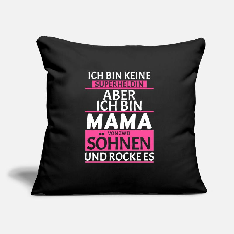 Mama von zwei Söhnen Sofakissenbezug 45 x 45 cm