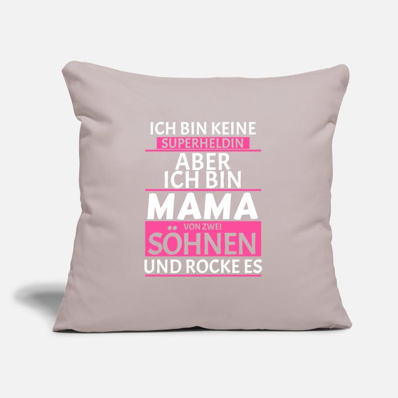 Mama von zwei Söhnen Sofakissenbezug 45 x 45 cm