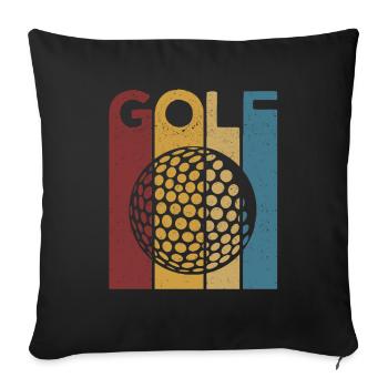Golfers Golf Sports Funny Gifts Golf Course - Sofa pillowcase 17,3'' x 17,3'' (45 x 45 cm) - black - Front