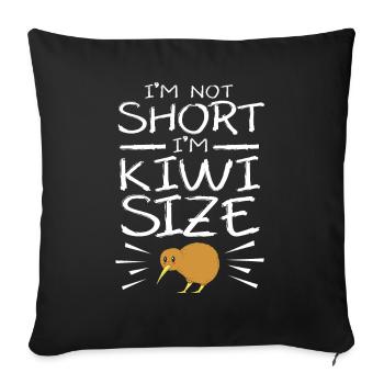 kiwi-bird kiwi bird - Sofa pillowcase 17,3'' x 17,3'' (45 x 45 cm) - black - Front