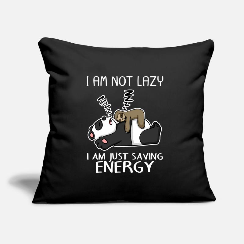Funny sloth panda saying funny gift Sofa pillowcase 17,3'' x 17,3'' (45 x 45 cm)
