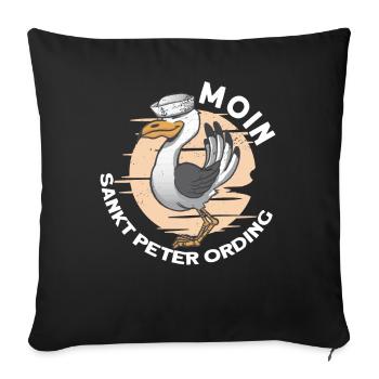 Norddeutschland Nordsee Sankt Peter Ording - Sofakissenbezug 45 x 45 cm - Schwarz - Vorne