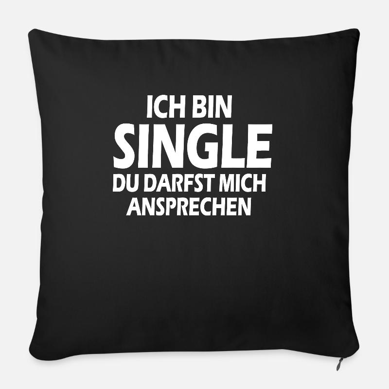 Single - Sofakissenbezug 45 x 45 cm - Schwarz