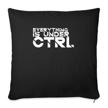 "Everything Ctrl | Informatik" - Sofakissenbezug 45 x 45 cm - Schwarz - Vorne
